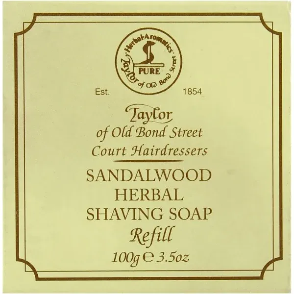 Taylor of Old Bond Street - Sandalwood Herbal Shaving Soap Refill (100g)