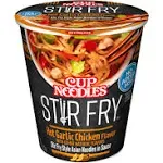 Cup Noodles Stir Fry Noodles, Hot Garlic Chicken Flavor - 2.93 oz