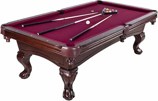 8' Augusta Mahogany Non-Slate Pool Table, FREE SHIPPING