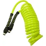 Flexzilla Polyurethane Recoil Air Hose, 1/4 in. x 10 ft., ZillaGreen - LP1410AFZ