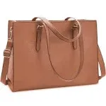 NUBILY Women's Waterproof Leather Laptop Bag