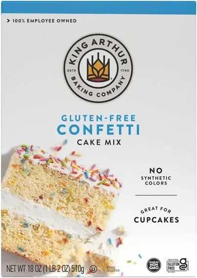 King Arthur Baking Gluten Free Confetti Cake Mix (1.12 lbs)