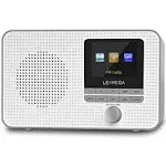 LEMEGA IR1 Portable WiFi Internet Radio, FM Digital Radio, Bluetooth, Dual Alarms Clock,Sleep Snooze Timer,40 Presets,Headphone-Output, Colour