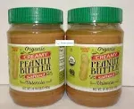 "Trader Joe's Organic Peanut Butter Creamy Salted Valencia 1 lb (CASE OF 4)"