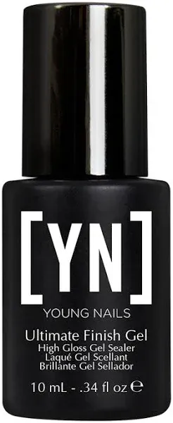 Young Nails Stain Resistant Gel Top Coat. Prevent Discoloration with Clear High Gloss Top Coat for Artificial Nails, 1/3 oz