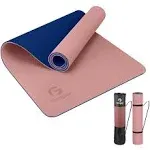 Gruper Yoga Mat Non Slip Eco Friendly Fitness Exercise Mat with Carrying Strap,Pro Yoga Mats for Women,Workout Mats for Home