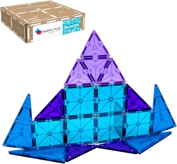 MAGNA-TILES Color Shop Glacier 20-Piece Magnetic Construction Set, 