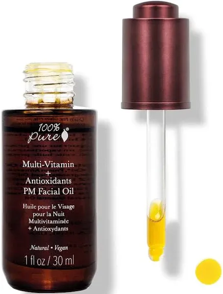 100% Pure Multi-Vitamin   Antioxidants PM Facial Oil