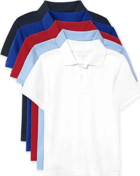 Kids Uniform Pique Polo 5-Pack - Multi