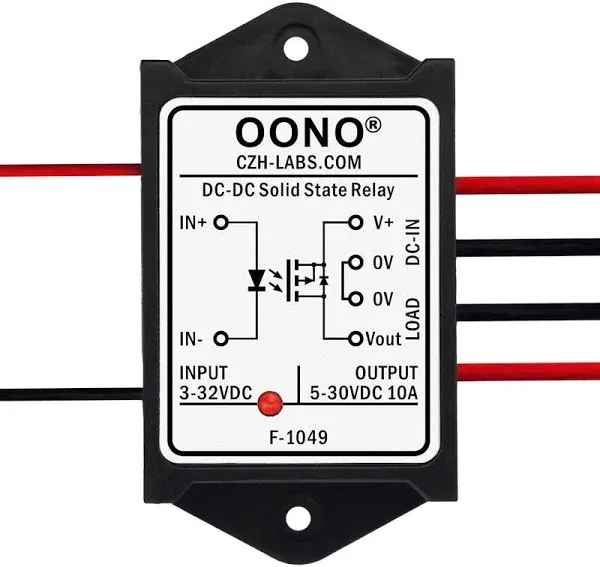 Wired DC-DC 10Amp Isolated Solid State Relay Module