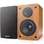 Knox Gear Lp1 Powered Bookshelf Speaker- Record Player Speakers With Bluetooth