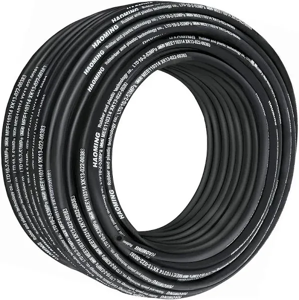 VEVOR Hydraulic Hose 50 Feet Rubber Hydraulic Hoses with 2 High-Tensile Steel Wi