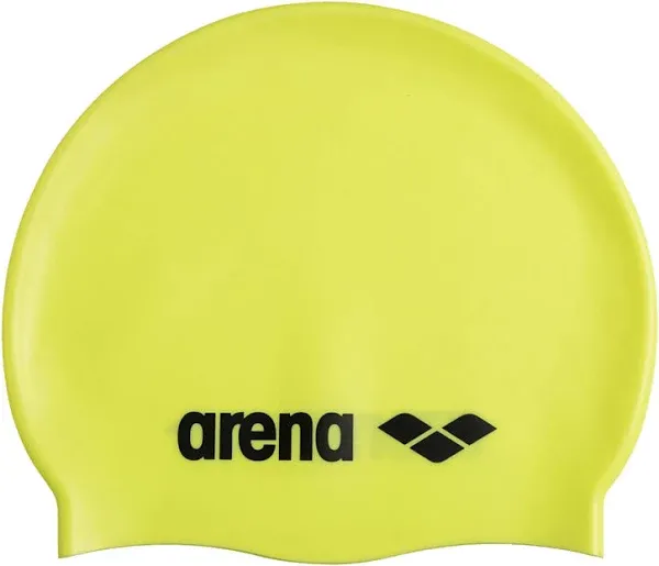 Arena Classic Silicone Swim Cap Blue -White, Swimming Cap, Silicone Swim Cap 