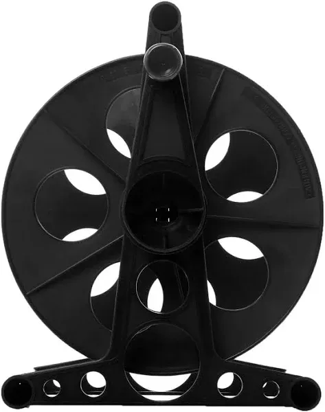 Cord Storage Reel with Handle Driven Easy to Use with Carrying Bag Holds up to 135 feet（Black）