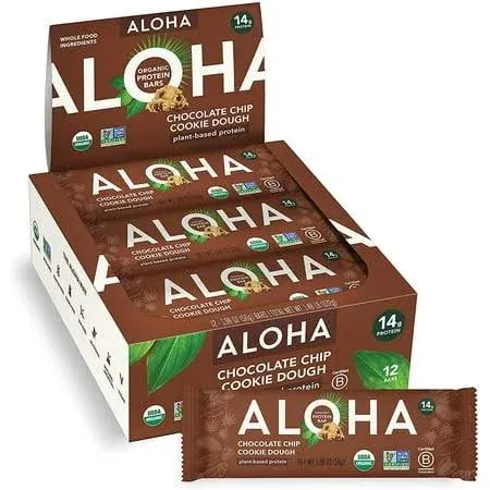 Aloha Protein Bar, Organic, Chocolate Chip Cookie Dough - 1.98 oz