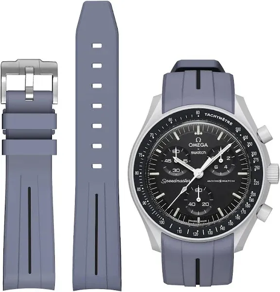 Omega X Swatch Moonswatch Speedmaster Rubber Watch Band