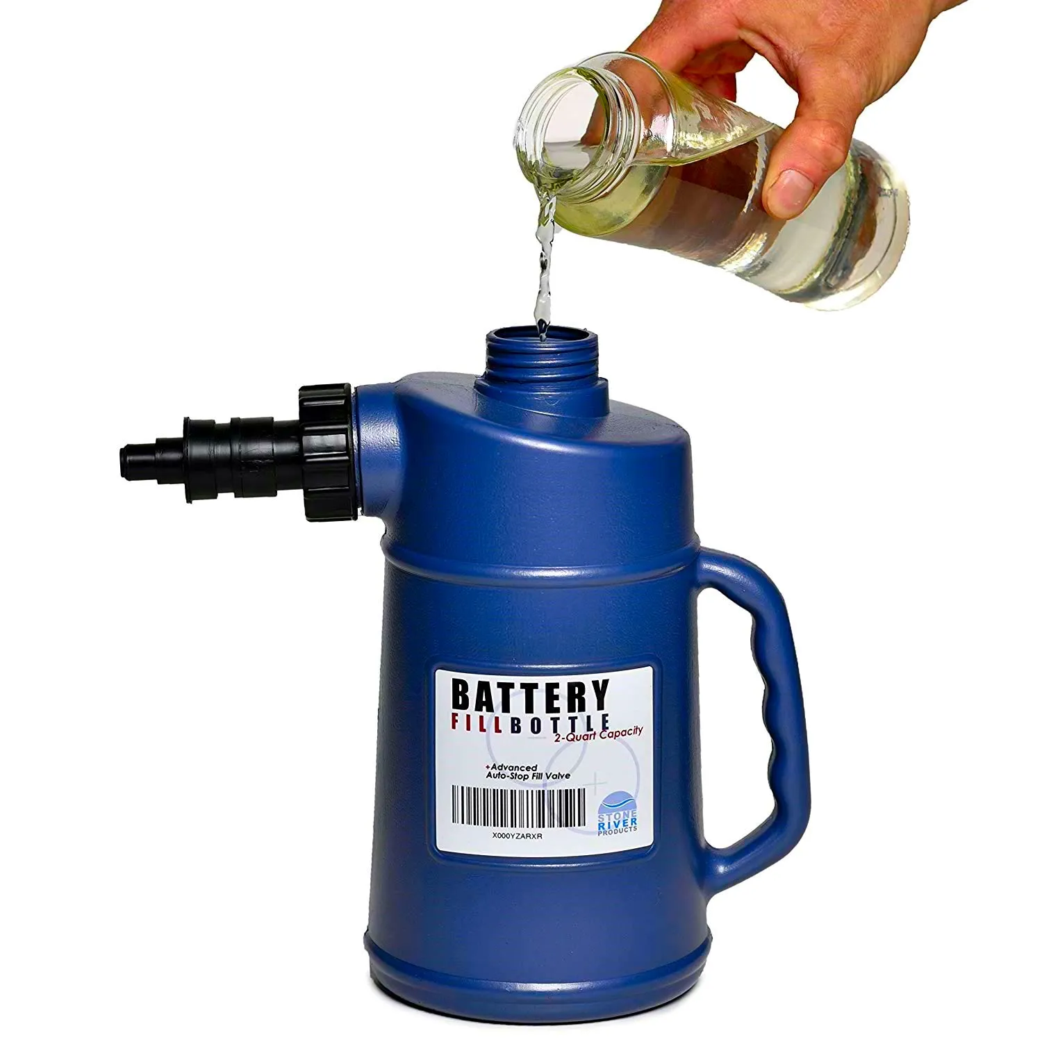 Heavy Duty Battery Filler With Auto Shut And Drip-Free Valve | 2-Quart Capaci...