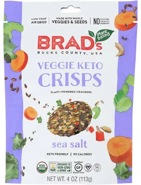 Brad's Plant Based Organic Herb Veggie Keto Crisps