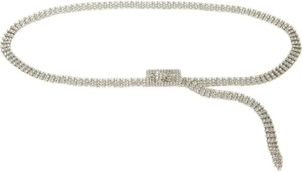 Shop B-low The Belt Women's Baby Farah Embellished Belt In Silver