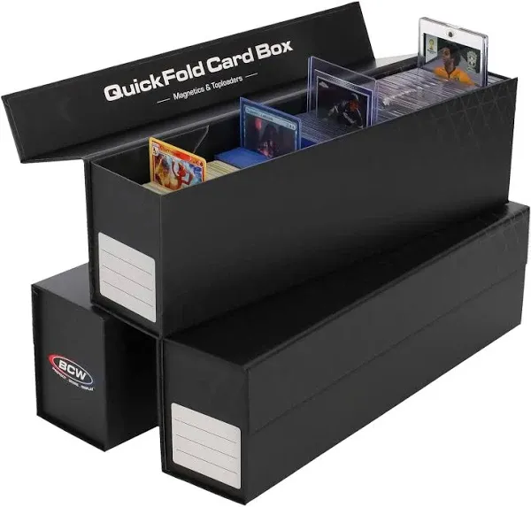 BCW 3 Pack QuickFold Card Boxes - Magnetics & Toploaders