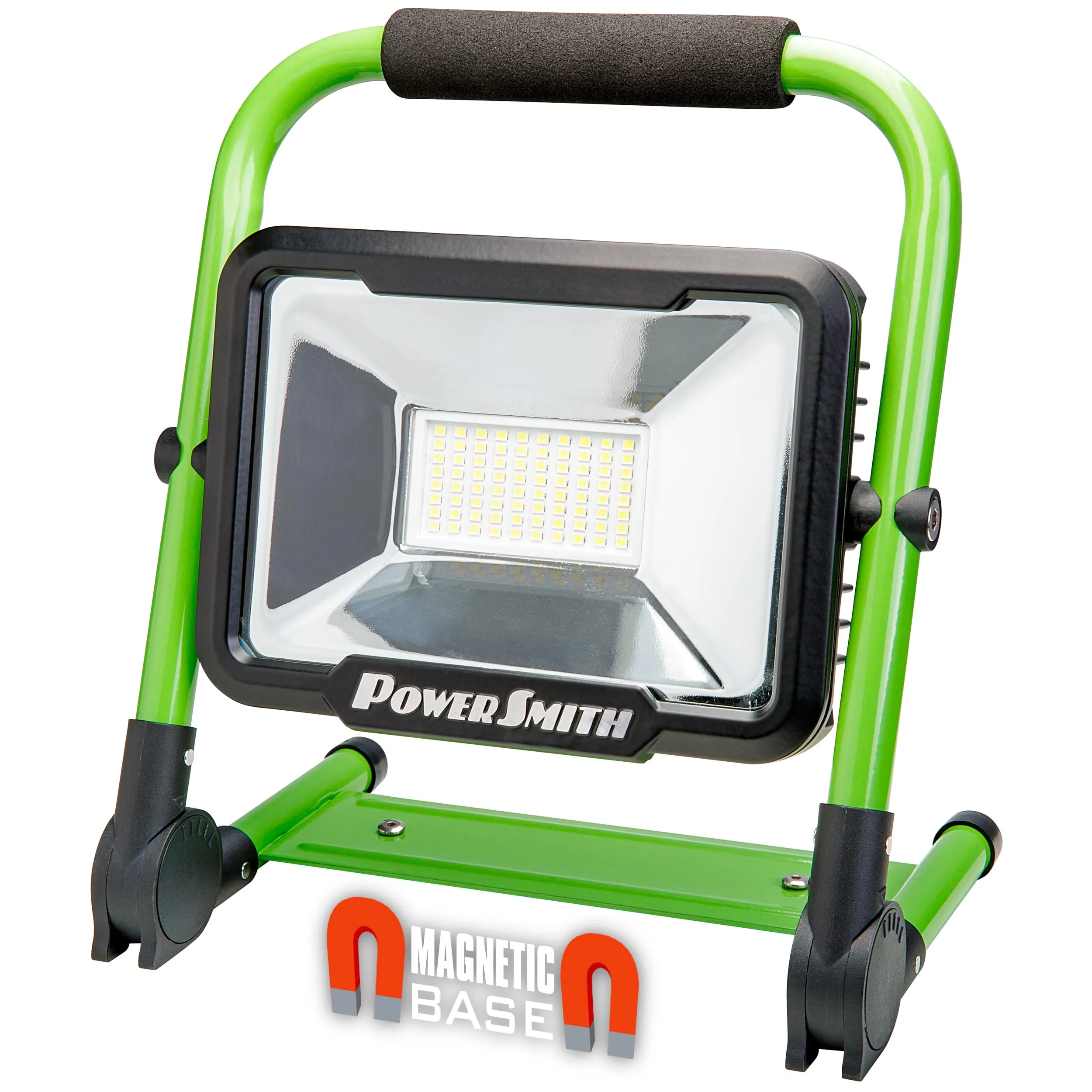 PowerSmith 3000 Lumens Rechargeable LED Work Light with Foldable Magnetic Stand