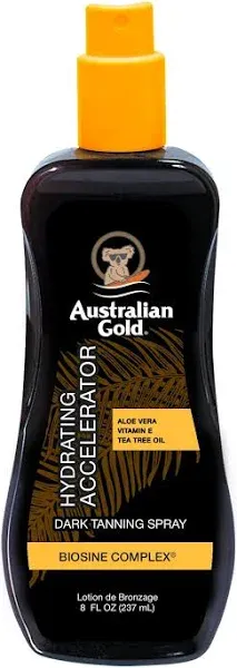 Australian Gold Dark Tanning Accelerator Spray, 8 fl oz Tanning Gel