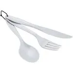 GSI Outdoors 3 Pc. Ring Cutlery Set- Eggshell, White