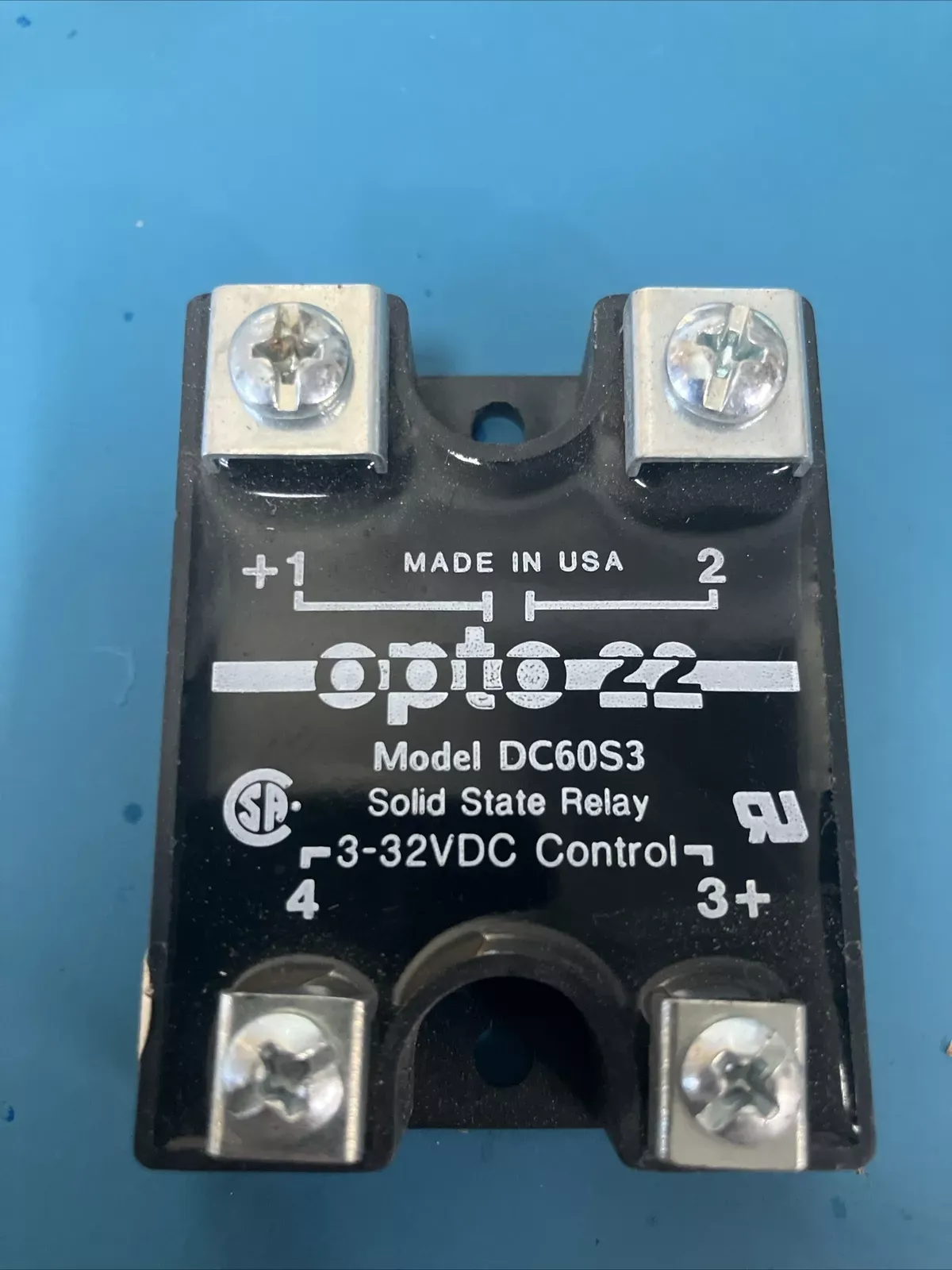 Opto 22 Model DC 60S3 3-32 VDC Control Solid State Relay