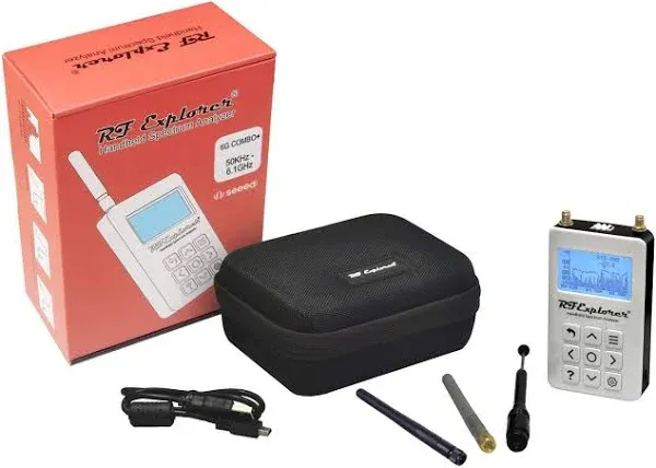 RF Explorer 6G WB+ Slim and RF Explorer Signal Generator with Carrying Case [New 6G Combo]