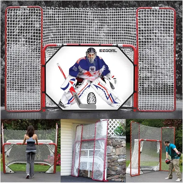 Ezgoal 4' x 6' Hockey Folding Steel Goal