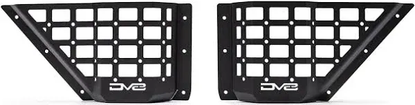 DV8 Offroad Front Door Pocket Molle Panels for 2021+ Ford Bronco 6th Gen | Driver & Passenger Side Pair | Increased Capacity of Door Pockets | Compatible with Molle Accessories