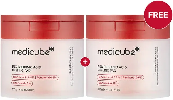 MEDICUBE Red Succinic Acid Peeling Pad 70pcs (155g)