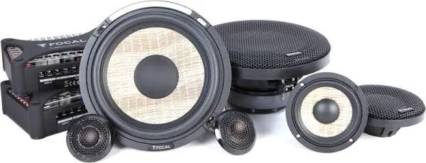 Focal PS165F3 Flax 6.5” 3-Way Component kit, RMS: 80W - MAX: 160W