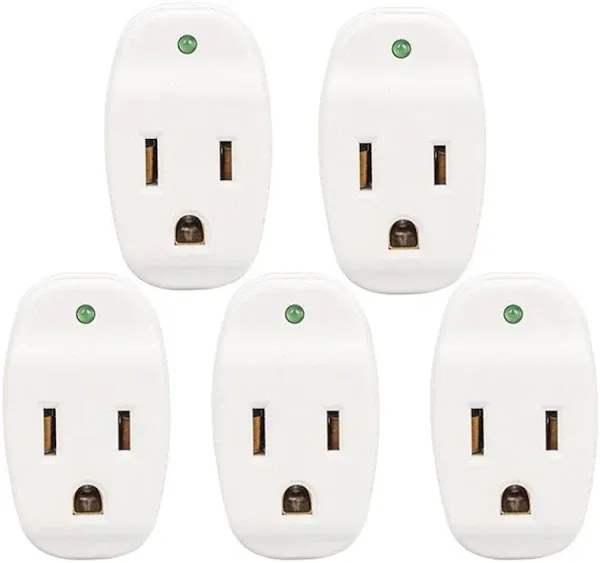 Surge Tap Mini 5-Pack, 1-Outlet Grounded Surge Protector Adapter, 640 Joules,...