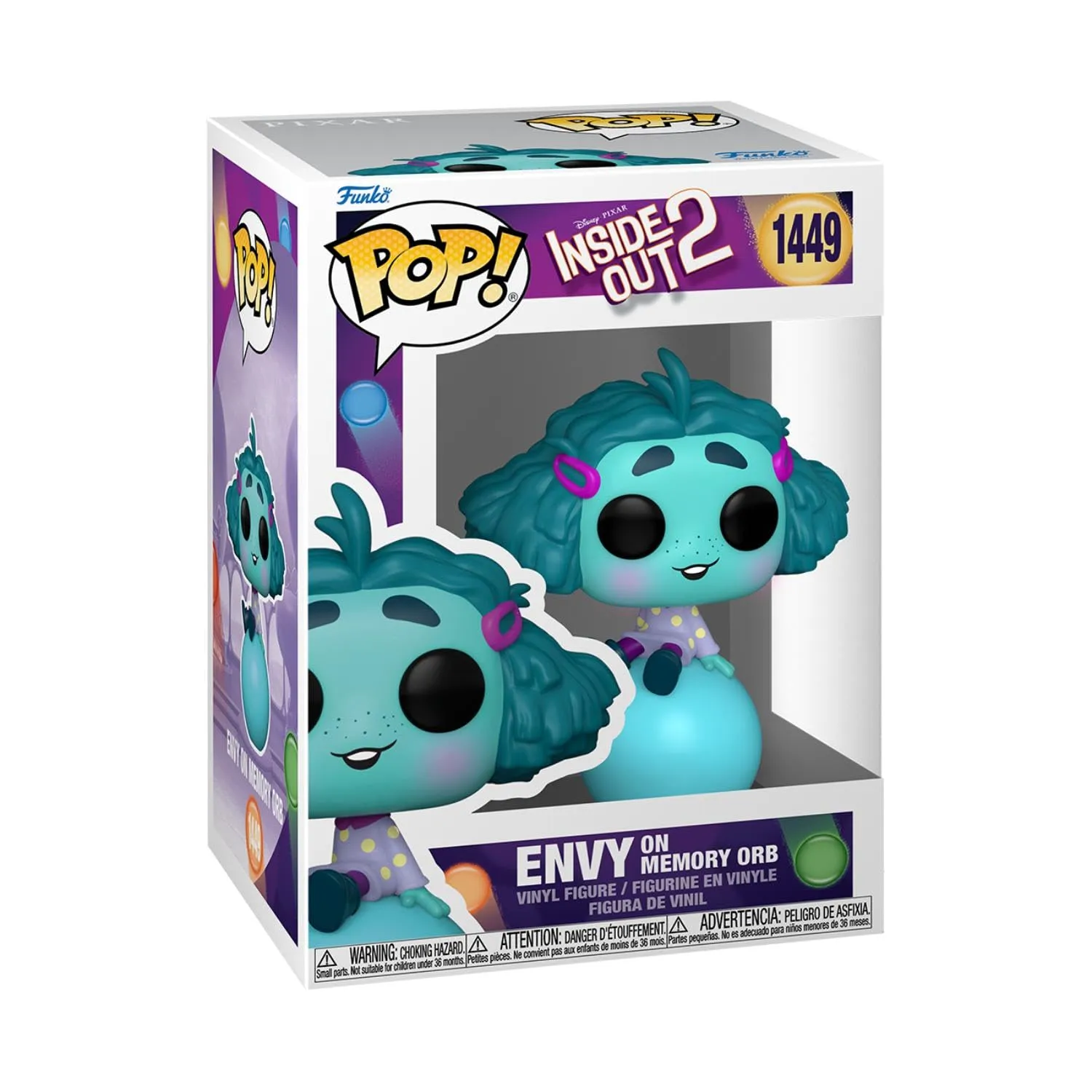 Disney Pixar Inside Out 2 Envy on Memory Orb POP! Vinyl Figure