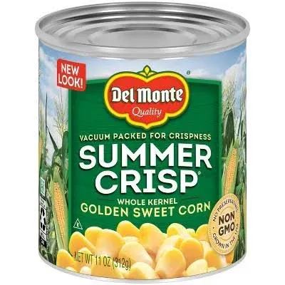 Del Monte Summer Crisp Whole Kernel Gold & White Corn, 11 Ounce