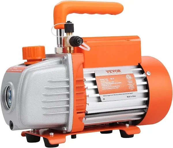 VEVOR 1/5 HP Single Stage Vacuum Pump