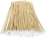 Yinghezu 200 Pcs Count 6" Inch Long Cotton Swabs with Wooden Handles Cotton Tipped Applicator