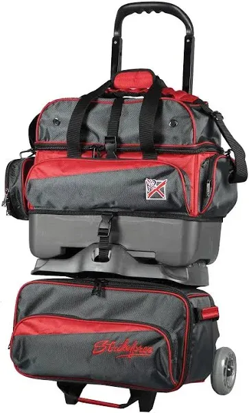 KR Strikeforce Konvoy 4 Ball Roller Red Smoke Bowling Bag | BowlersMart