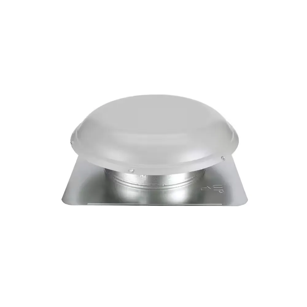 Air Vent 53830 RV26ML Metal Dome Roof Mounted Power Attic Ventilator - Gray