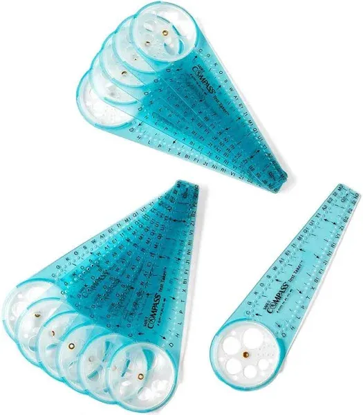 hand2mind Safe-T Math Compass, 10 in. Blue Compass, Compass for Geometry