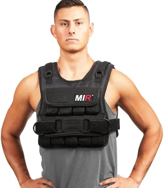 Short Weighted Vest with Zipper Option 20Lbs - 60Lbs Solid Iron Weights. Workout