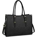 STNDBRNDS Laptop Bag for Women 15.6 Inch Waterproof Lightweight Leather Tote Bag