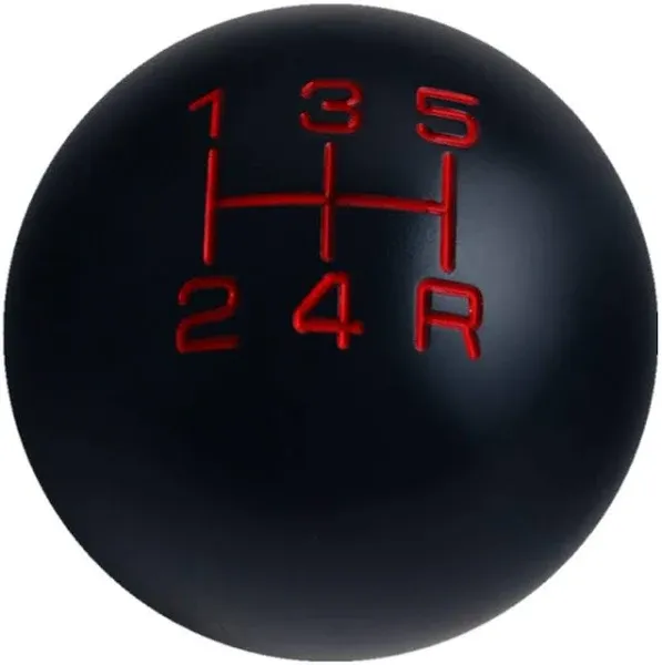 DEWHEL Sphere Shift Knob 5 Speed Velocity Short Throw Shifter 200 Gram Weighted Aluminum M12x1.25 M10x1.5 M10x1.25 M8x1.25 Black