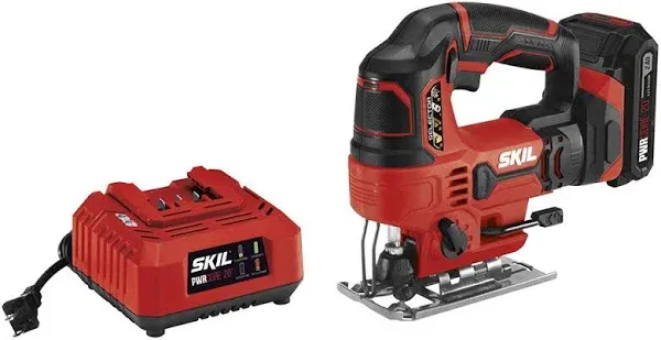 SKIL PWRCore 20 Volt Lithium-Ion 2.0 Ah Cordless Jig Saw Kit JS820302 SKIL