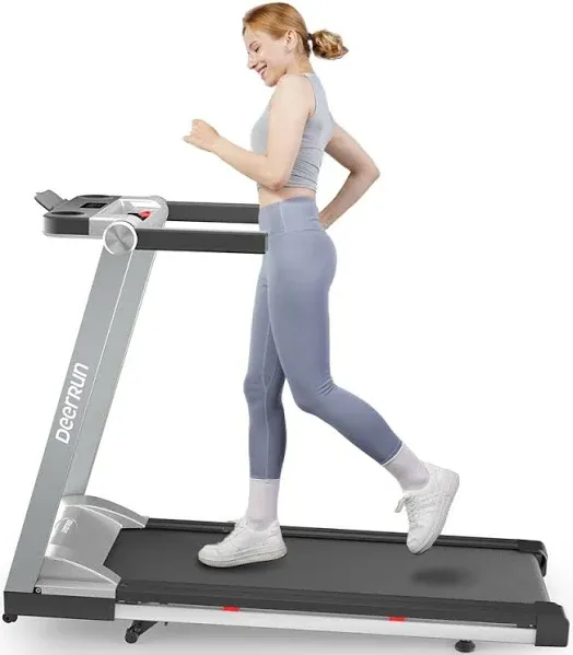 DeerRun Folding Treadmill with Incline