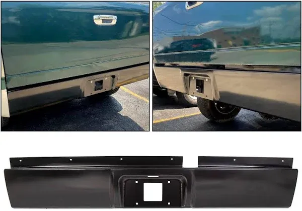 HECASA Rear Roll Pan Compatible with 2002-2008 Dodge Ram 1500 2003-2009 2500 3500 ...