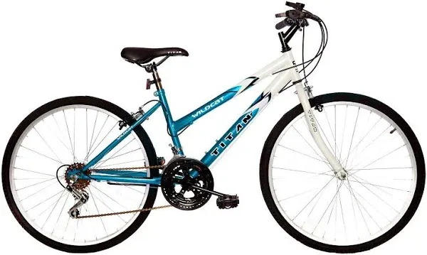 Titan Wildcat Women&#039;s 18-Speed Mountain Bike, Lime Green &amp; Green