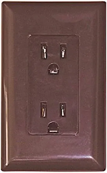 VALTERRA Diamond Group WDR15BR Brown 15 Amp Decor Speed Box Receptacle