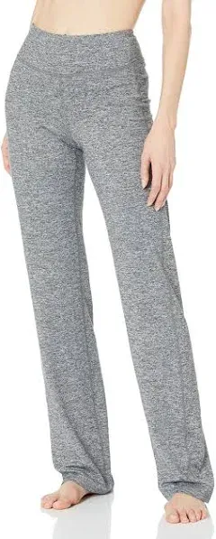 Champion Women's Curvy Fit Yoga Pants, Heathered Grey Size Medium, Leggings